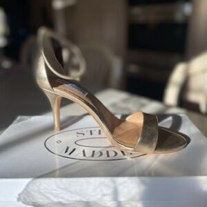 Steve Madden Leather Heels (Gold)